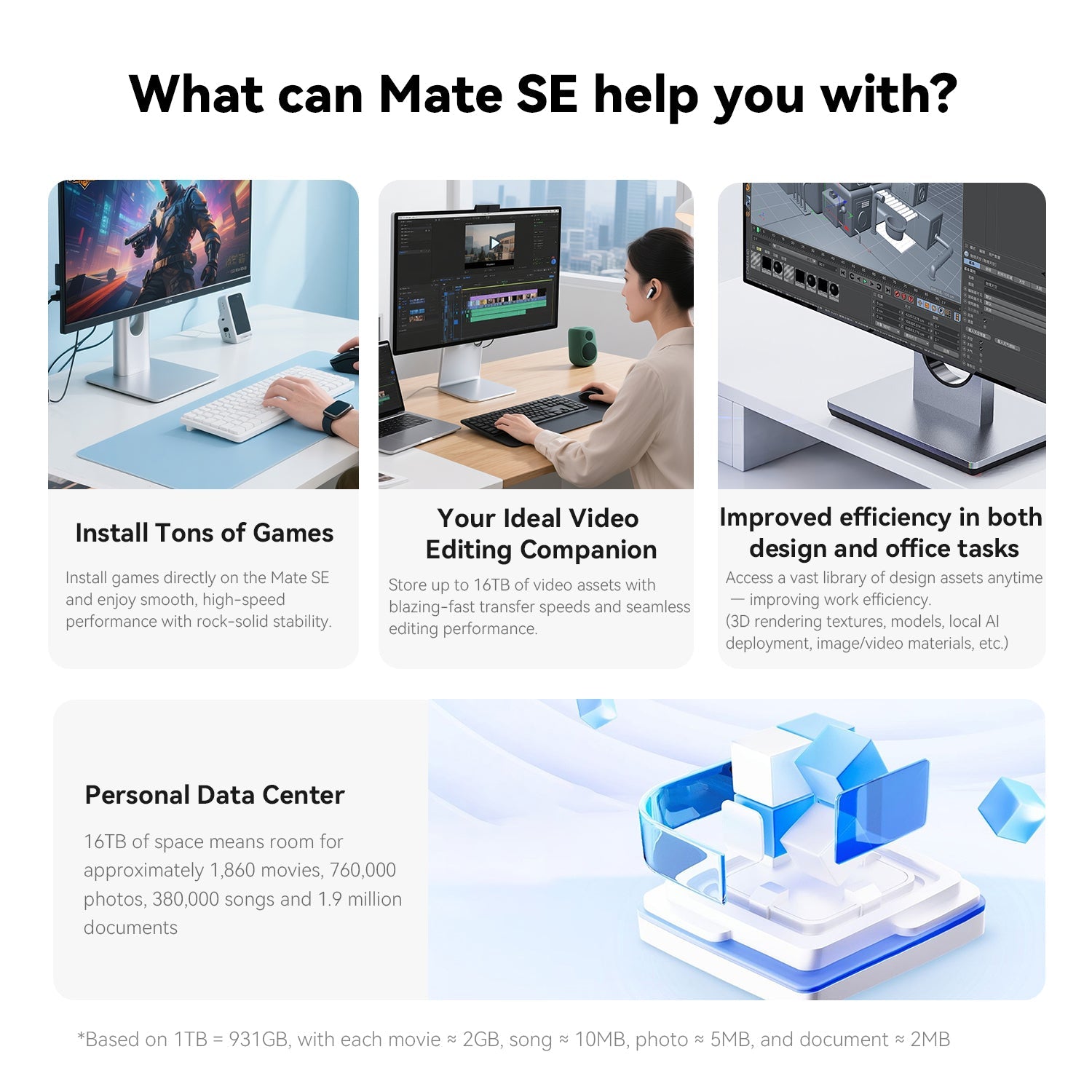 Beelink Mate SE 80Gbps Dock for SER8、SER9 Pro/Max and SER10 Max