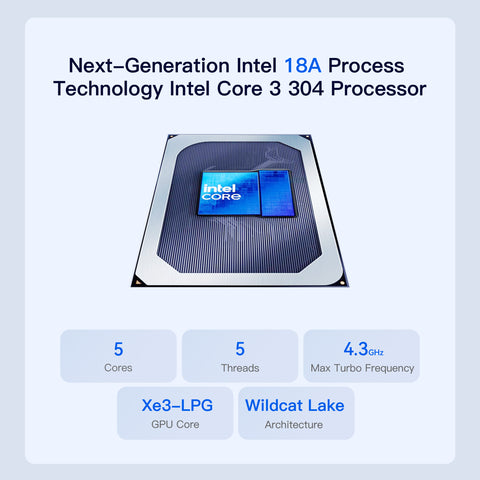 Beelink ME Pro 2-Bay  AI NAS Mini PC  Intel® Wildcat Lake 304