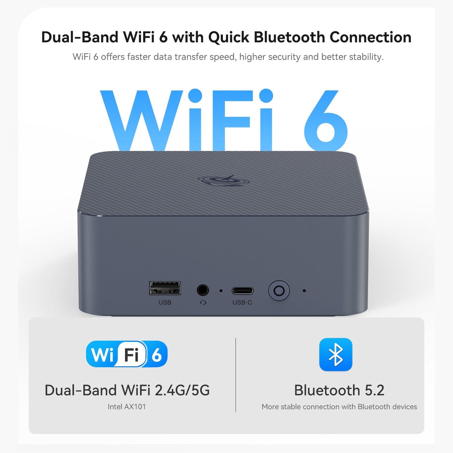 Beelink EQi13 WiFi 6 Bluetooth 5.2