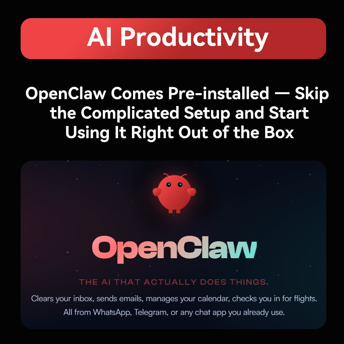 Beelink GTi14 Ultra AI PC Intel® Core™ UItra 9 185H (OpenClaw Pre-Installed)