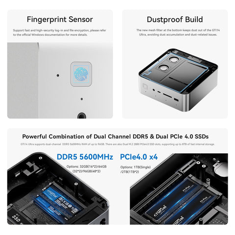 Beelink GTi14 Ultra AI PC Intel® Core™ UItra 9 185H