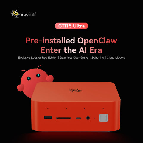 Beelink GTi15 Ultra Intel® Core™ Ultra 9 285H (OpenClaw Pre-Installed)